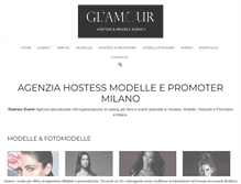 Tablet Screenshot of glamoureventi.com